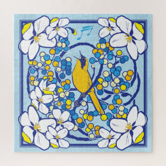20x20 Square Songbird Puzzle for Colorblind People Legpuzzel