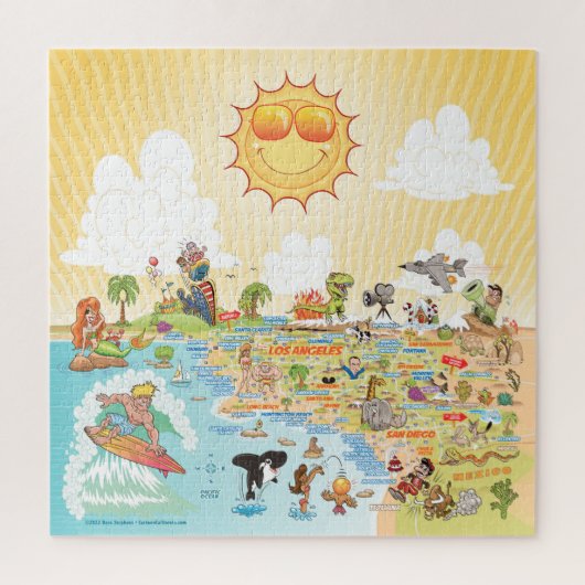 20x20 Sunny SoCal Puzzle Legpuzzel (Verticaal)