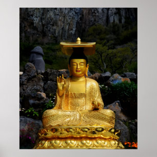 20x24 Gouden Boeddha Jeju-do Korea Foto Afdruk Poster