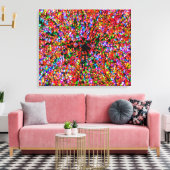 20x24 Wormhole Bubbles Verpakt Canvas Afdruk (Insitu (Woonkamer))