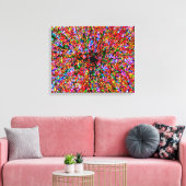 20x24 Wormhole Bubbles Verpakt Canvas Afdruk (Insitu (Woonkamer))