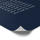 20x28" 12 Tafels van 8 Bruiloft Zitting Grafiek Po Poster (Hoek)