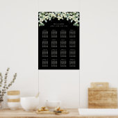 20x28" 16 Tafels van 8 Bruiloft Zitting Grafiek Po Poster (Keuken)