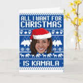 20x28 Alles wat ik voor Kerstmis wil is Kamala - W Kaart (Gele Bloem)