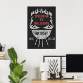 20x30 BBQ Welkomstbord & Poster op feestdag