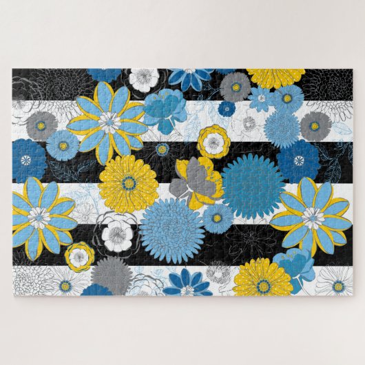 20x30 Grote Floral Puzzle voor kleurenblinden Legpuzzel (Horizontaal)