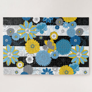 20x30 Grote Floral Puzzle voor kleurenblinden Legpuzzel