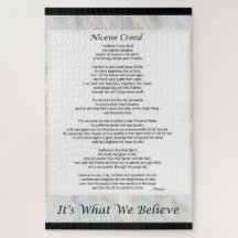 20x30-inch groot Puzzle Nicene Creed 1014-stuk