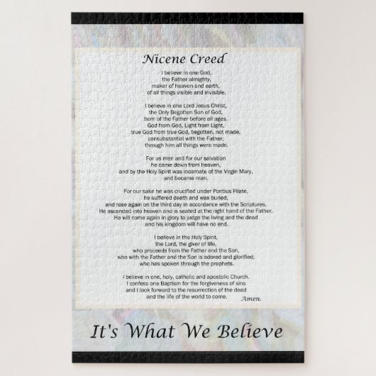 20x30-inch groot Puzzle Nicene Creed 1014-stuk Legpuzzel (Verticaal)