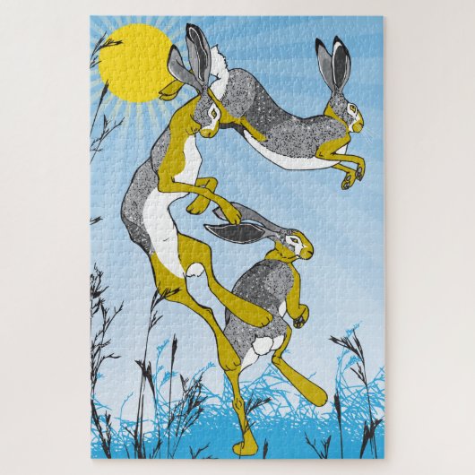 20x30 Mad March Hares puzzel voor kleurenblinden Legpuzzel (Verticaal)