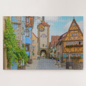 20x30 Rothenburg der Tauber middeleeuwse stad Schi Legpuzzel (Horizontaal)