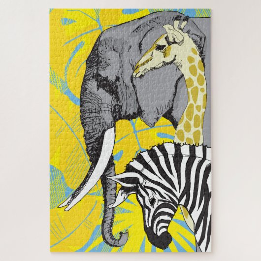 20x30 Safari Puzzle for Colorblind People Legpuzzel (Verticaal)