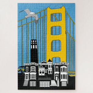 20x30 San Francisco Puzzle voor kleurenblinden Legpuzzel