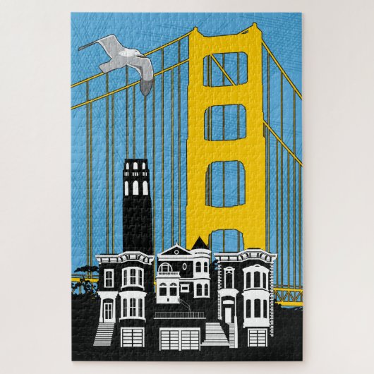 20x30 San Francisco Puzzle voor kleurenblinden Legpuzzel (Verticaal)
