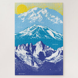 20x30 West USA Peaks Puzzle for Colorblind People Legpuzzel