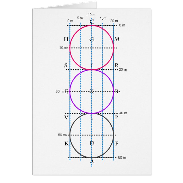 20x60m Dressage Court **Cirkels** (Voorkant)