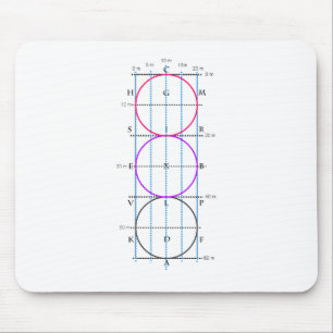 20x60m Dressage Court **Cirkels** Muismat
