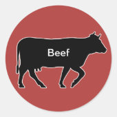 20x Stickers Maal Choice Beef (Voorkant)