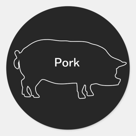 20x Stickers Maal Choice Pork (Voorkant)