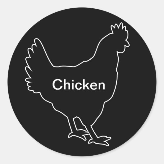 20x Stickers Mal Choice Chicken (Voorkant)