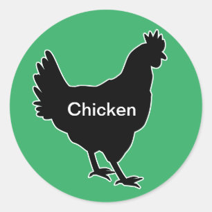 20x Stickers Mal Choice Chicken