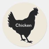 20x Stickers Mal Choice Chicken (Voorkant)