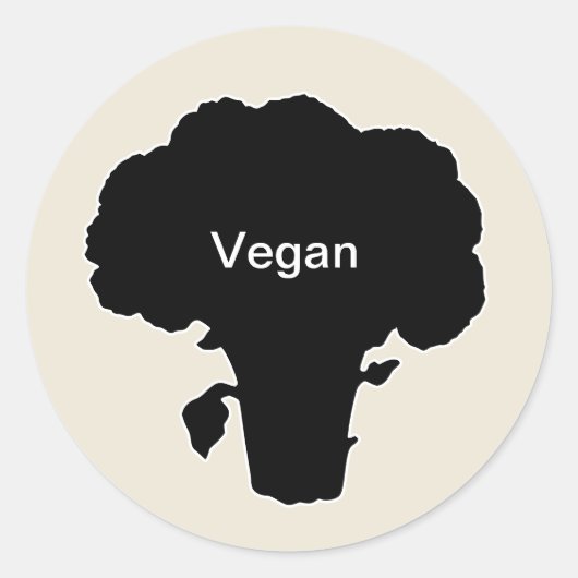 20x Stickers Meal Choice Vegan (Voorkant)