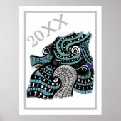 20XX Abstract grafisch Poster afdrukken (Voorkant)