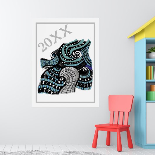 20XX Abstract grafisch Poster afdrukken (Kinderkamer 1)