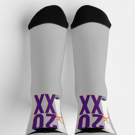 20XX Afstudeerder Pet en Diploma Afstuderen Sokken (Top)