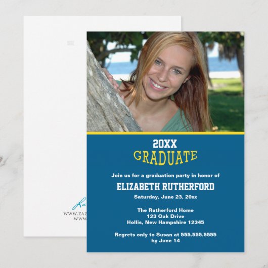 20XX Afstuderen fotokaart Kaart (Voorkant / Achterkant)