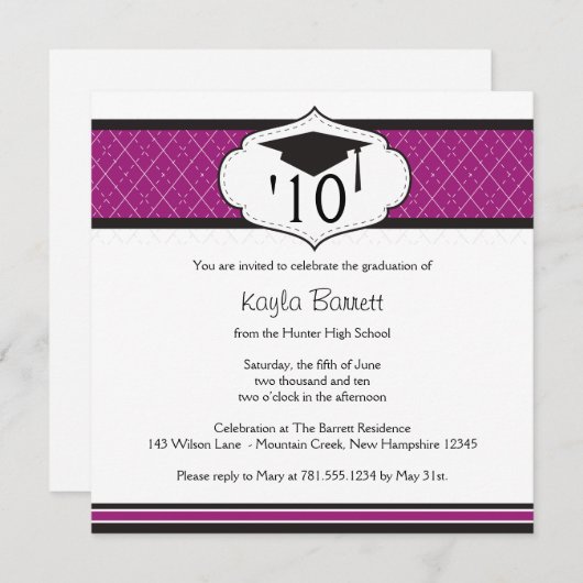 20xx Afstuderen Uitnodiging - Personaliseren (Voorkant / Achterkant)