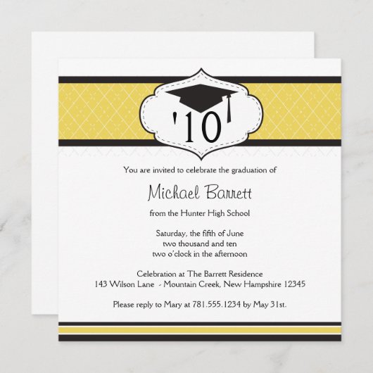 20xx Afstuderen Uitnodiging - Personaliseren (Voorkant / Achterkant)