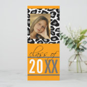 20XX Animal Print Graduation Party uitnodigingen (Staand voorkant)