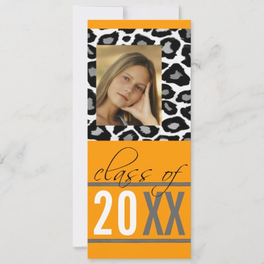 20XX Animal Print Graduation Party uitnodigingen (Voorkant)