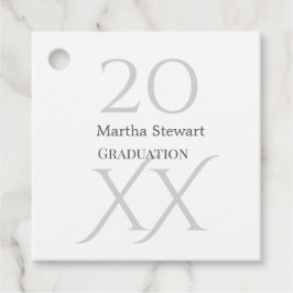 20XX bold le graduation name congrats school year  Bedankjes Labels