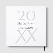 20XX bold le graduation name congrats school year  Gastenboek (Achterkant)