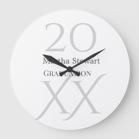 20XX bold le graduation name congrats school year  Grote Klok (Voorkant)