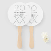 20XX bold le graduation name congrats school year  Handwaaier (Voorkant en achterkant)