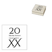 20XX bold le graduation name congrats school year  Rubberstempel (Gestempeld)