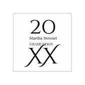20XX bold le graduation name congrats school year  Rubberstempel (Afrduk)