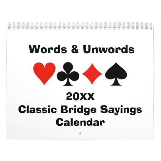 20XX Classic Bridge Gezegden Kalender (Hoes)