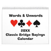 20XX Classic Bridge Gezegden Kalender (Hoes)