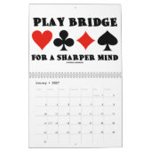 20XX Classic Bridge Gezegden Kalender (Jan 2027)