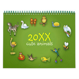 20XX | Cute Cartoon Animals Kalender