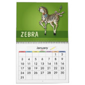 20XX | Cute Cartoon Animals Kalender (Jan 2027)