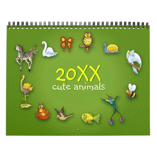 20XX | Cute Cartoon Animals Kalender (Hoes)
