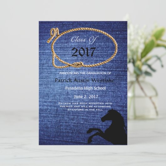 20XX Denim, Rodeo Style Afstuderen aangekondigd Aankondiging (Staand voorkant)