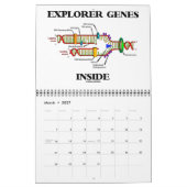 20XX DNA Gezegden Kalender (DNA Replication Humor) (Mar 2027)