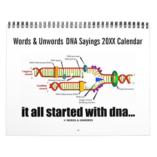 20XX DNA Gezegden Kalender (DNA Replication Humor) (Hoes)